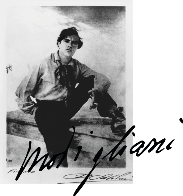 Ritratto fotografico storico di Amedeo Modigliani